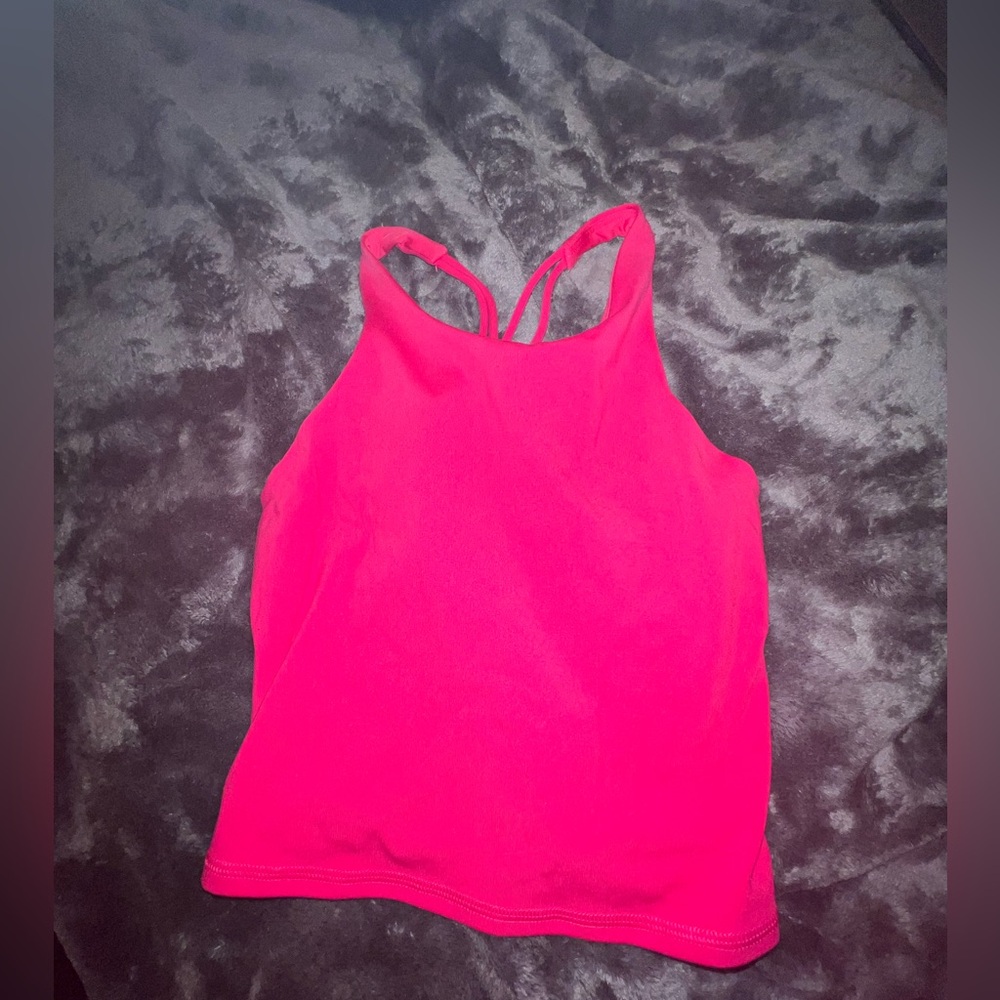 Athletic Pink Crop Tank Top